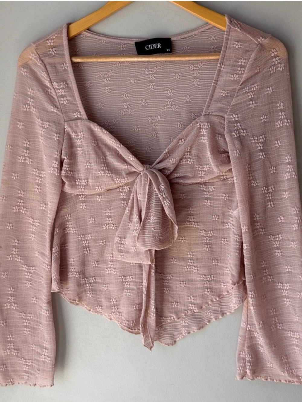 Cider Fairycore Lace Top Blouse